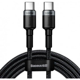 Baseus Cafule PD2.0 100W flash charging Type-C For Type-C cable (20V 5A) 2m Gray+Black (CATKLF-ALG1)