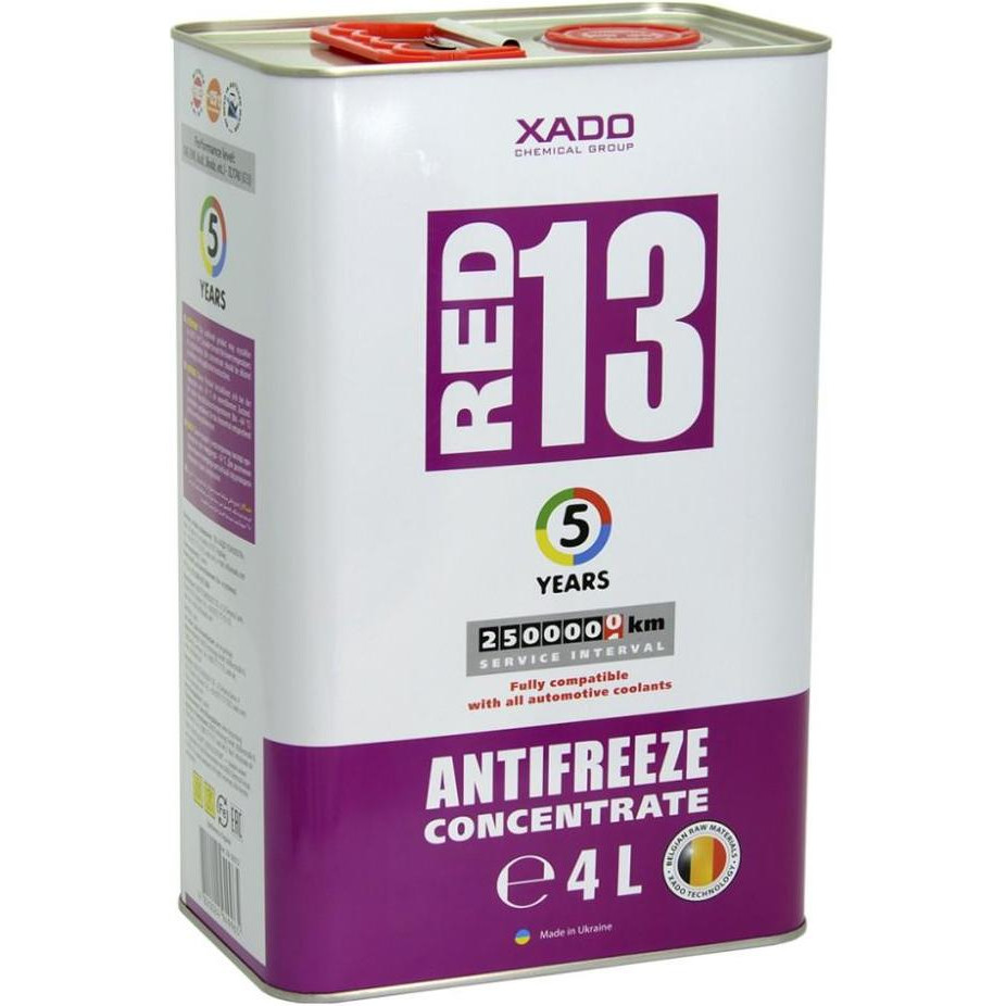 XADO Antifreeze Red 13 4л ХА 50312 - зображення 1