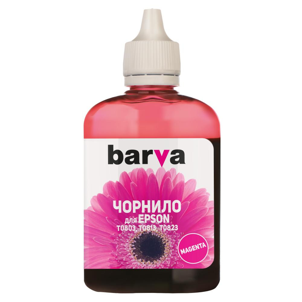 Barva для Epson T0813 1410/ T50/ R270/ TX650 Magenta 90г E081-326 I-BAR-ET0813-090-M - зображення 1