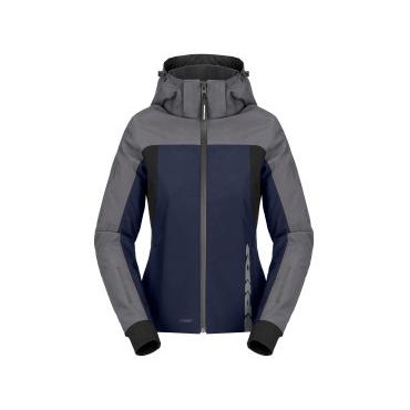 SPIDI Мотокуртка Spidi H2Out Hoodie II Lady Blue-Grey XS - зображення 1