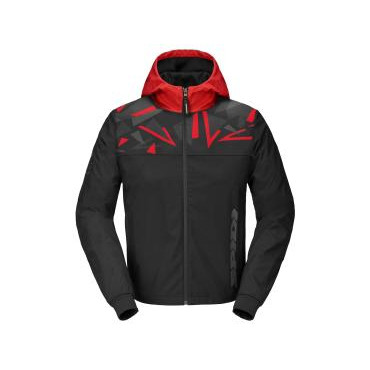 SPIDI Мотокуртка Spidi Evo Sport Hoodie Black-Red XL - зображення 1