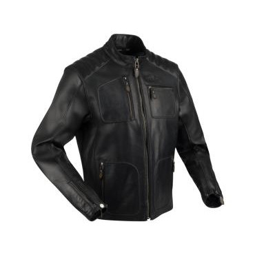 Motostyle Мотокуртка шкіряна Segura Lewis Black 4XL - зображення 1