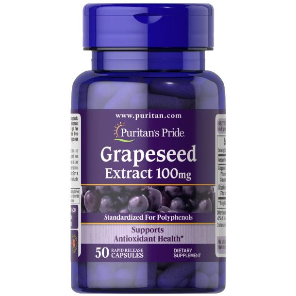 Puritan's Pride Grapeseed Extract 100 mg 50 капс - зображення 1