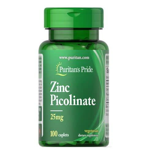 Puritan's Pride Zinc Picolinate 25 mg 100 табл - зображення 1