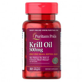   Puritan's Pride Red Krill Oil 500 mg 30 капс