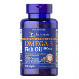   Puritan's Pride Triple Strength Omega-3 1400 mg 60 капс