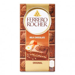   Ferrero Шоколад Молочний  Rocher Haselnuss 90g (8000500359488)