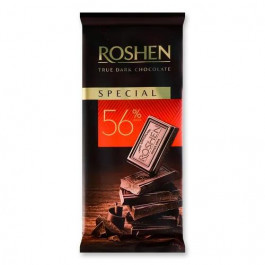   Roshen Шоколад чорний  Special 56%, 85 г (4823077632563)