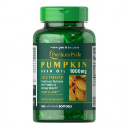   Puritan's Pride Pumpkin Seed Oil 1000 mg 100 рідких капсул