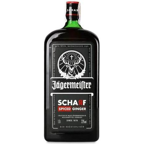 Jagermeister Настоянка  Scharf Spiced Ginger, 33%, 1 л (4067700023209) - зображення 1