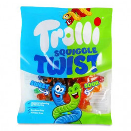   Trolli Цукерки  Squiggle Twist Черв'яки жувальні, 100 г (4003084319286)