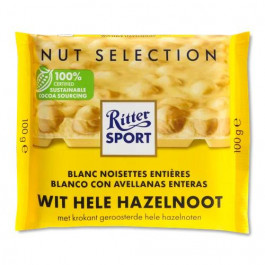   Ritter Sport Шоколад білий  з цільними лісовими горіхами, 100 г (4000417670113)