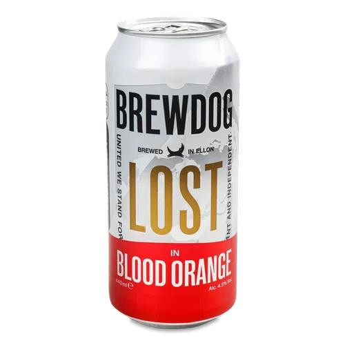 BrewDog Пиво  Lost In Blood Orange світле з/б, 0,44 л (5056025462458) - зображення 1