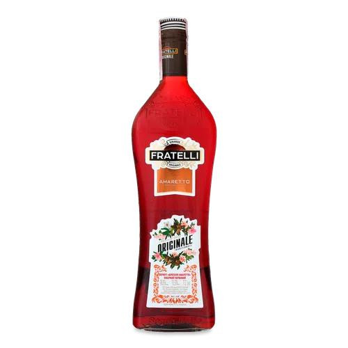 Fratelli Вермут ликерный красный  Амаретто,  Amaretto 1 л 8% (4820001727364) - зображення 1