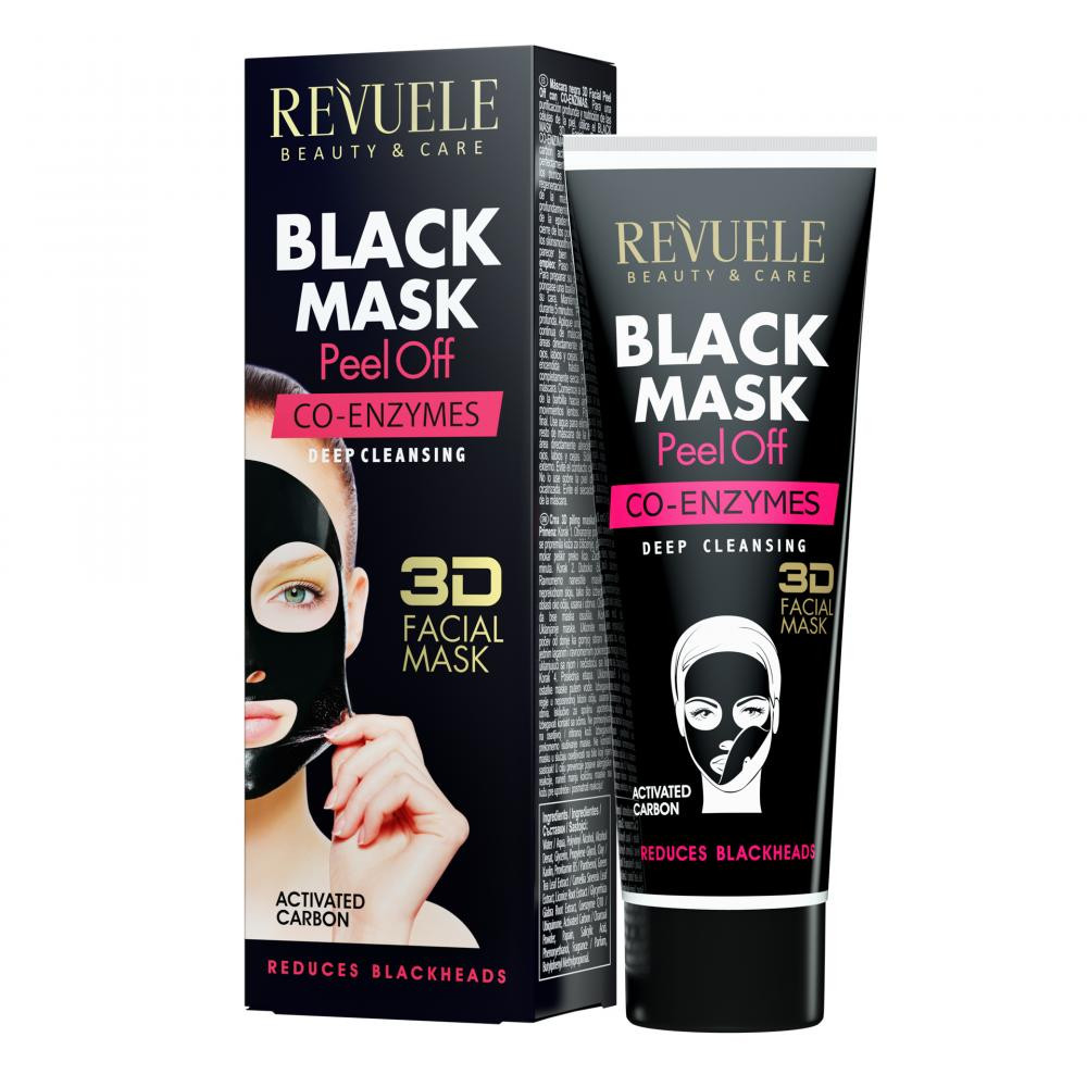 Revuele Чорна маска-плівка з коензимами для обличчя  80 мл - зображення 1