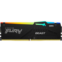   Kingston FURY 16 GB DDR5 6000 MHz Beast RGB Black (KF560C30BBA-16)