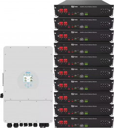   Deye SUN-12K-SG04LP3-EU-10DY24K-LFP-R 12kW 24kWh 10BAT LiFePO4 6000 циклів