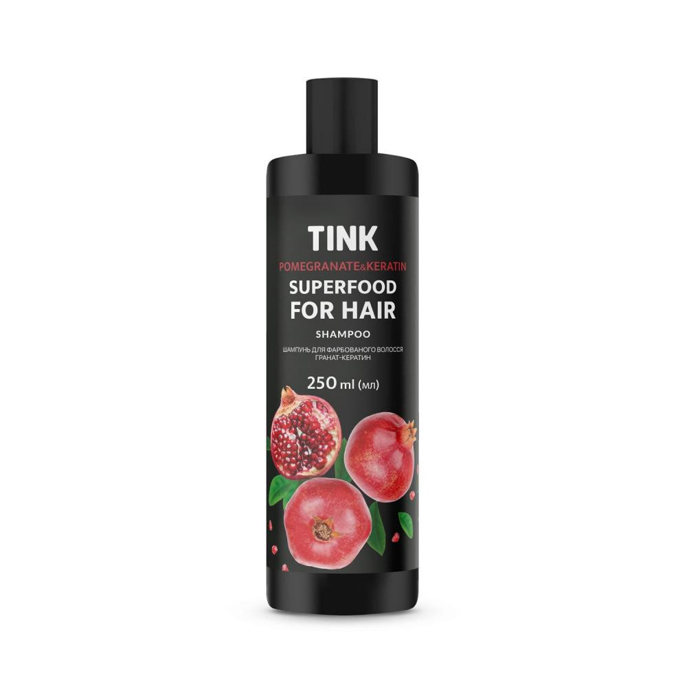 Tink Шампунь для окрашенных волос  Гранат-Кератин 250 мл (4823109401341) - зображення 1