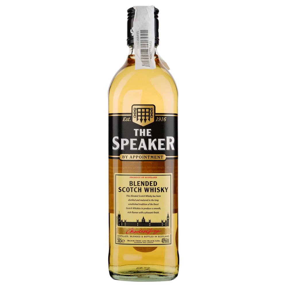 Speaker Віскі  3 YO blended 40%, 0.5 л (5038342511446) - зображення 1