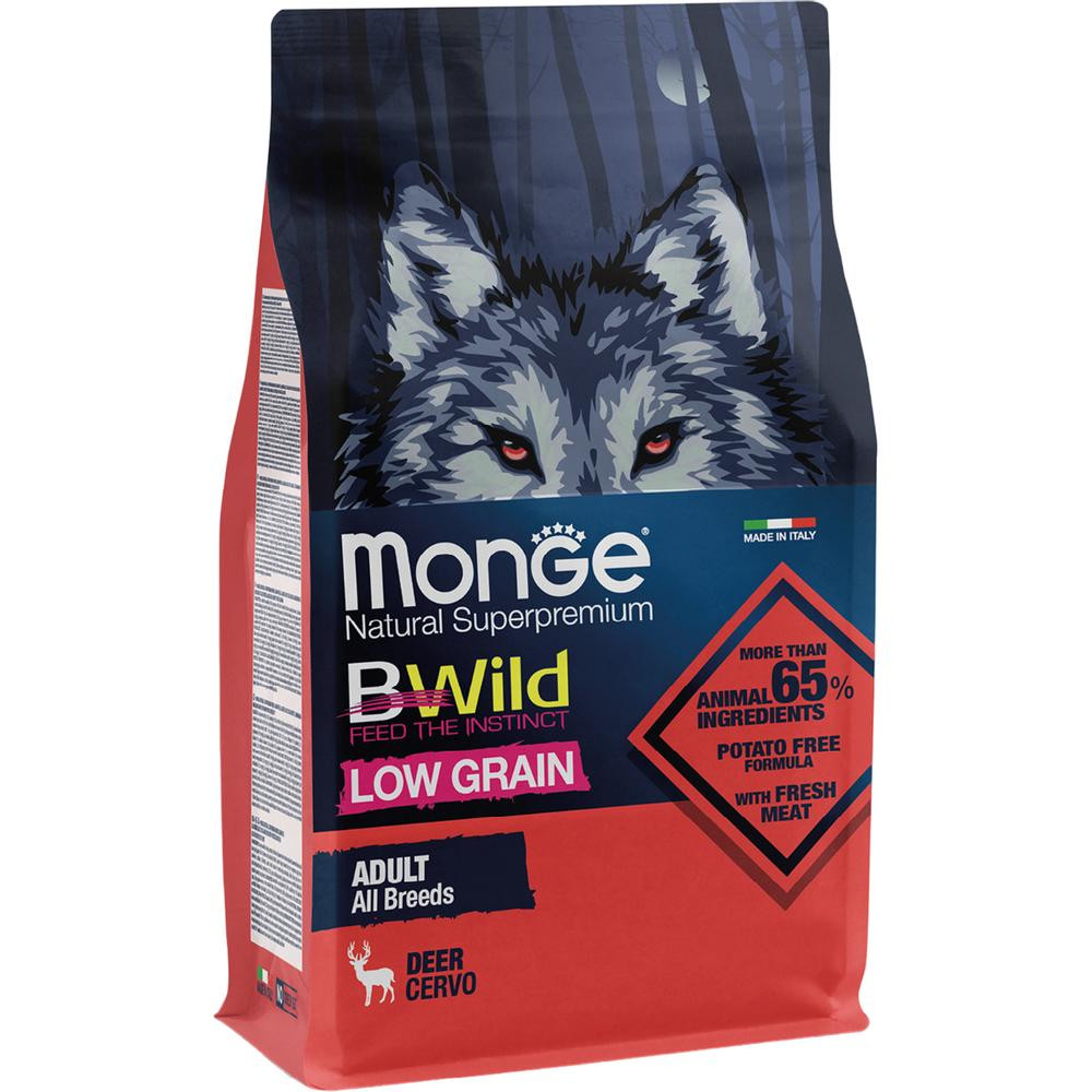 Monge BWild Low Grain All Breeds Adult Deer 2,5 кг (8009470011983) - зображення 1