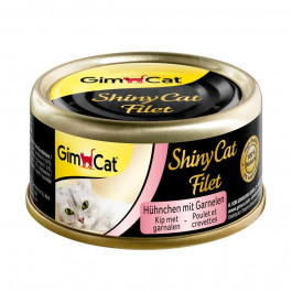 GimCat ShinyCat Filet с цыпленком и креветками 70 г G-413785 /412962