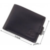 Grande Pelle Чоловіче портмоне з вінтажної шкіри чорного кольору без монетниці  67827 - зображення 3