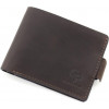 Grande Pelle Чоловічий портмоне з вінтажної шкіри шоколадного кольору без монетниці  67828 - зображення 1