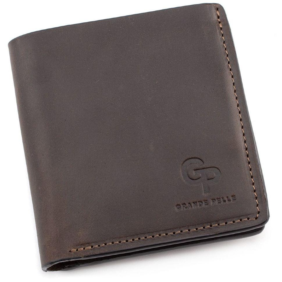 Grande Pelle Стильний шкіряний чоловічий гаманець ручної роботи  (13060) - зображення 1