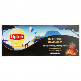   Lipton Чай чорний  Intense Black, 25 пакетиків (8714100240281)