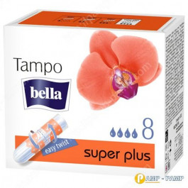   Bella Тампони жіночі гігієнічні без аплікатора Tampo  Premium Comfort super plus, 8 шт