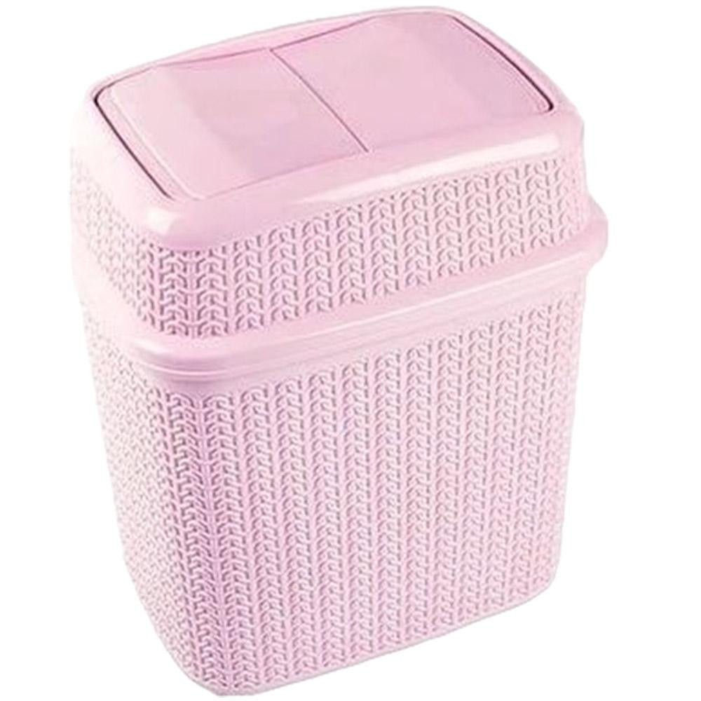 Ucsan Plastik Кошик для сміття  Knit 5 л пурпурно-рожевий (102203.1) (8691459102845) - зображення 1