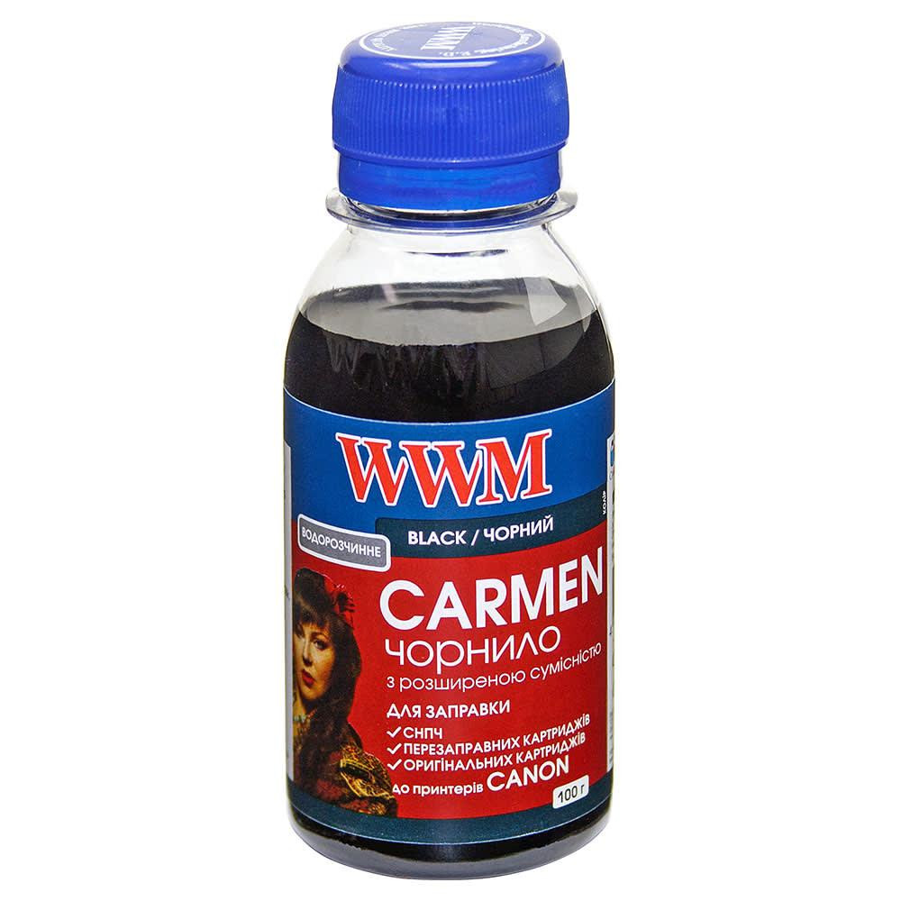 WWM Чернила Carmen Canon №37/ 46/ 5/ 50/ 510/ 512/ 520 100г Black Водораств. CU/B-2 - зображення 1