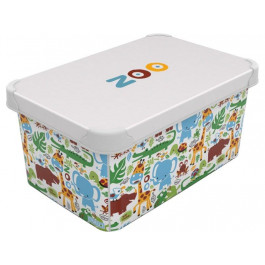   Qutu Коробка  Style Box Zoo 10 л (STYLE BOX с/к ZOO 10л.) (8690068355314)