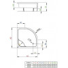 Radaway Indos A 90x90 SIA9090-01 - зображення 2