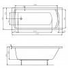 Roca Linea 170x75 (A24T042000) - зображення 2