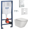 GROHE Rapid SL 38772001+Roca GAP Rimless A34H470000 - зображення 1