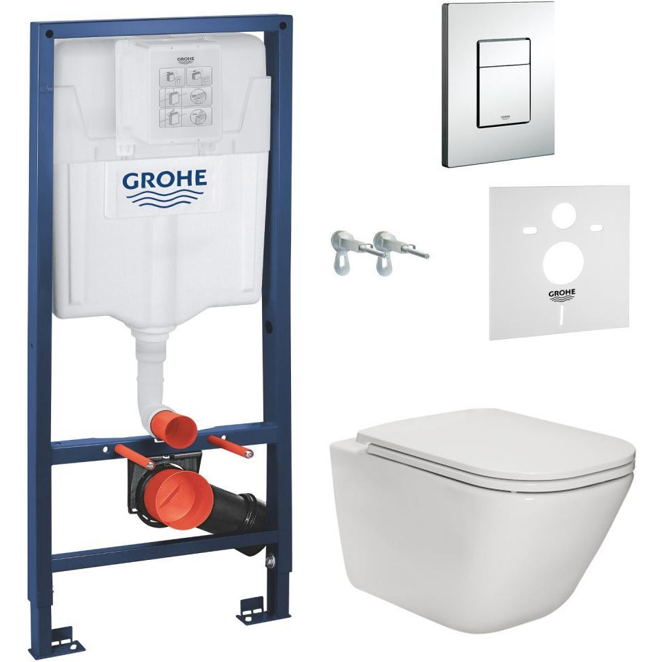 GROHE Rapid SL 38772001+Roca GAP Rimless A34H470000 - зображення 1