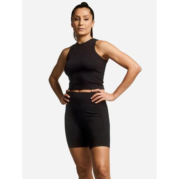 H&M Спортивні шорти жіночі  061133236 XL Чорні (6666000308436) - зображення 1