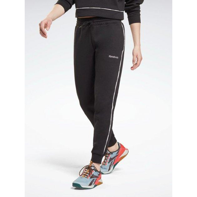 Reebok Спортивні штани жіночі  Piping Pack Jogger GV3302 S Чорні (4064054969597) - зображення 1