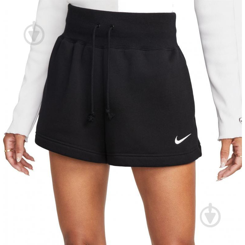 Nike Спортивные шорты женские  Fleece Short FD1409-010 XS Black/Sail (0196154196796) - зображення 1