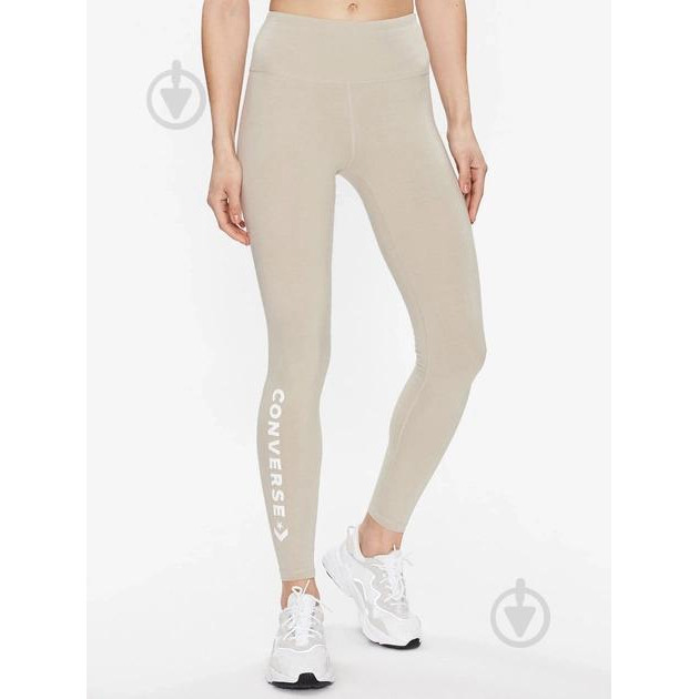 Converse Спортивні штани  Wordmark Legging Beach Stone 10024544-247 S Sand (194434083439) - зображення 1