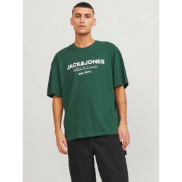   Jack & Jones Футболка бавовняна чоловіча  12247782-1178 L Dark Green (5715434122833)