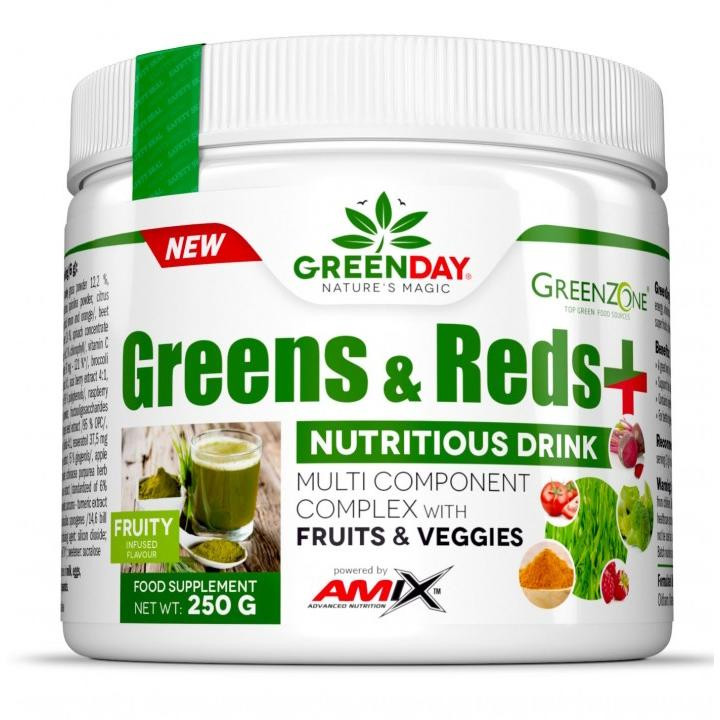 Amix Nutrition GreenDay Greens & Reds, 250 грамм - зображення 1