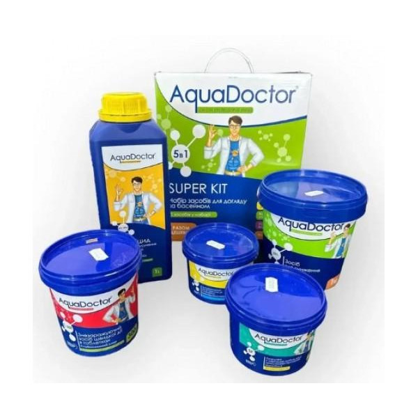 AquaDOCTOR Набір хімії для басейну  Super Kit 5 в 1 - зображення 1