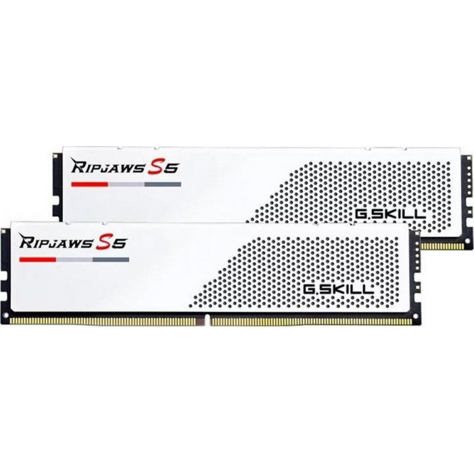 G.Skill 32 GB (2x16GB) DDR5 5200 MHz Ripjaws S5 White (F5-5200J4040A16GX2-RS5W) - зображення 1