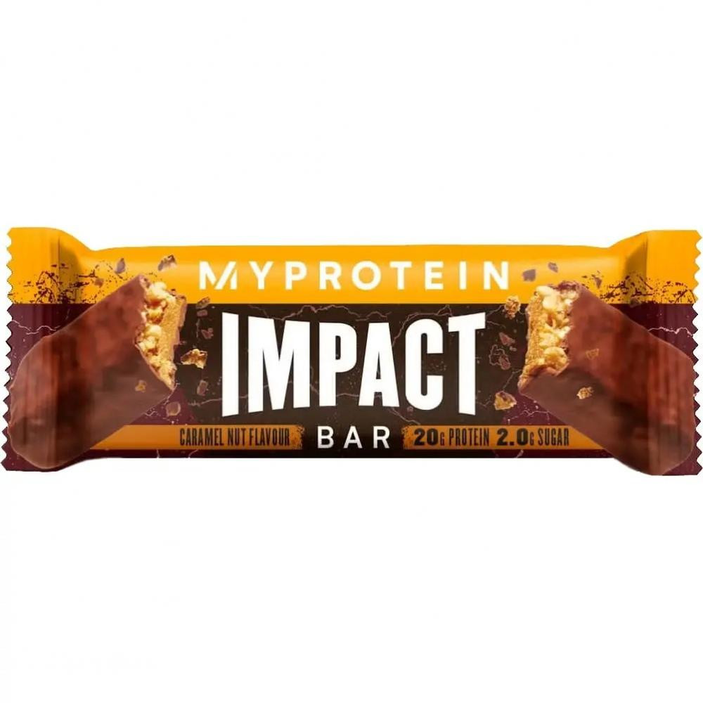 MyProtein Impact Protein Bar 64g Caramel Nut - зображення 1