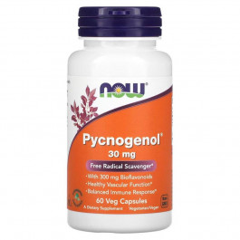   Now Пикногенол, Pycnogenol, Foods, 30 мг, 60 капсул.