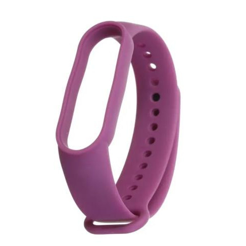 Veron Ремінець  для Mi Band 5, 6, 7 силіконовий Purple - зображення 1