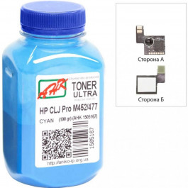 AHK Тонер+чип для HP CLJ Pro M452 /477 бутль 100г Cyan (1505171)
