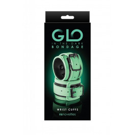 NS Novelties GLO BONDAGE WRIST Cuff GREEN (T280849)